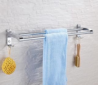 Towel Shelf Copper Bathroom Towel Racks Bathroom Double Bathroom Towel Racks Bathroom Racks Wall Mounted Bathroom Bathroom Towel Rack Stainless Steel Bathroom Towel Rack (Size : 408 cm)