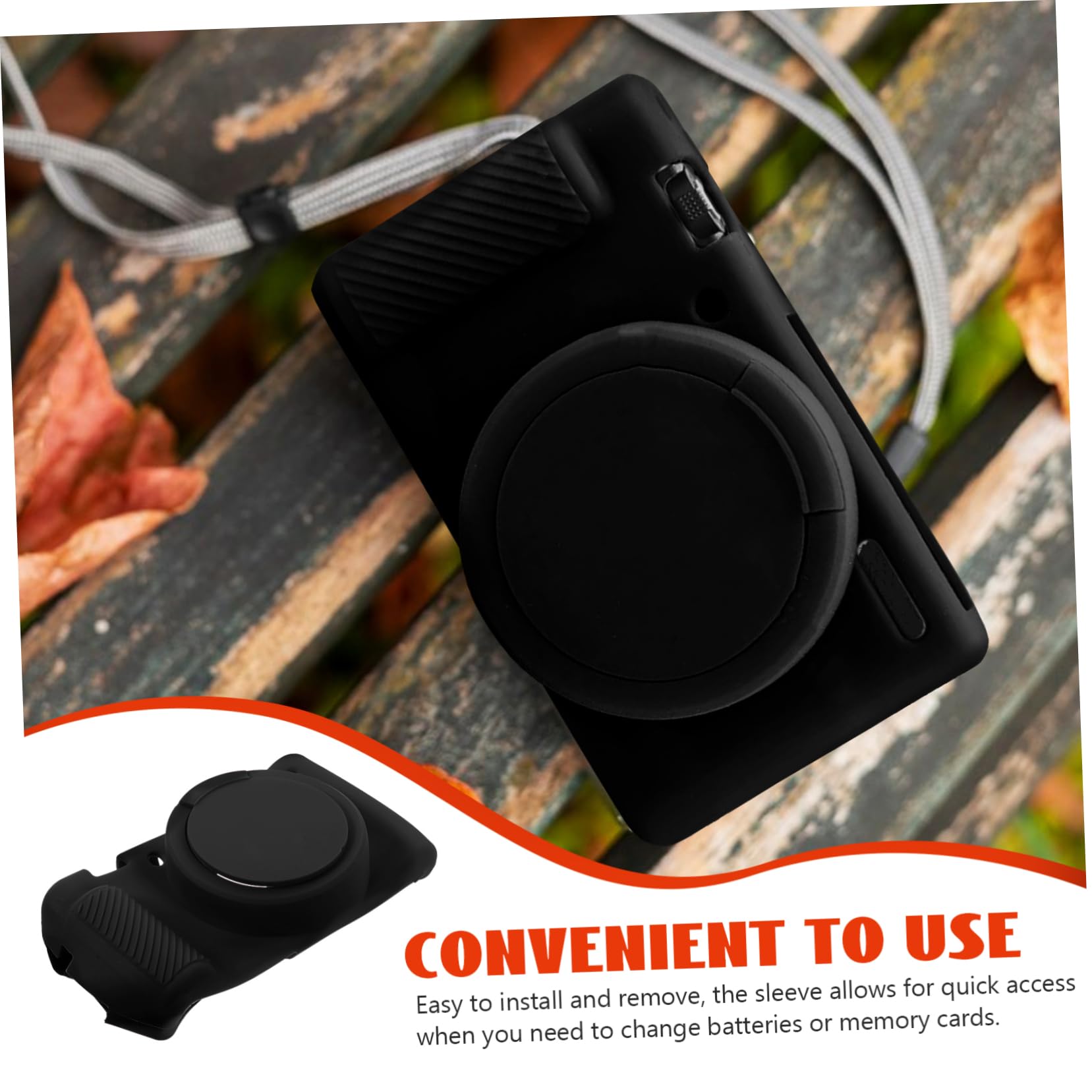 Mikikit 2 Pz Custodia Protettiva Decorare Arredamento Copertura in Silicone Per Fotocamera Copertura Della Protezione Della Fotocamera Gel Di Silice Copertina Anticaduta