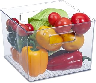 3 x refrigerator storage, food storage, H x W x D: 15.5 x 21 x 21 cm | Food storage, LGBT: 15.5 x 21 x 21 cm, kitchen drawer with handle
