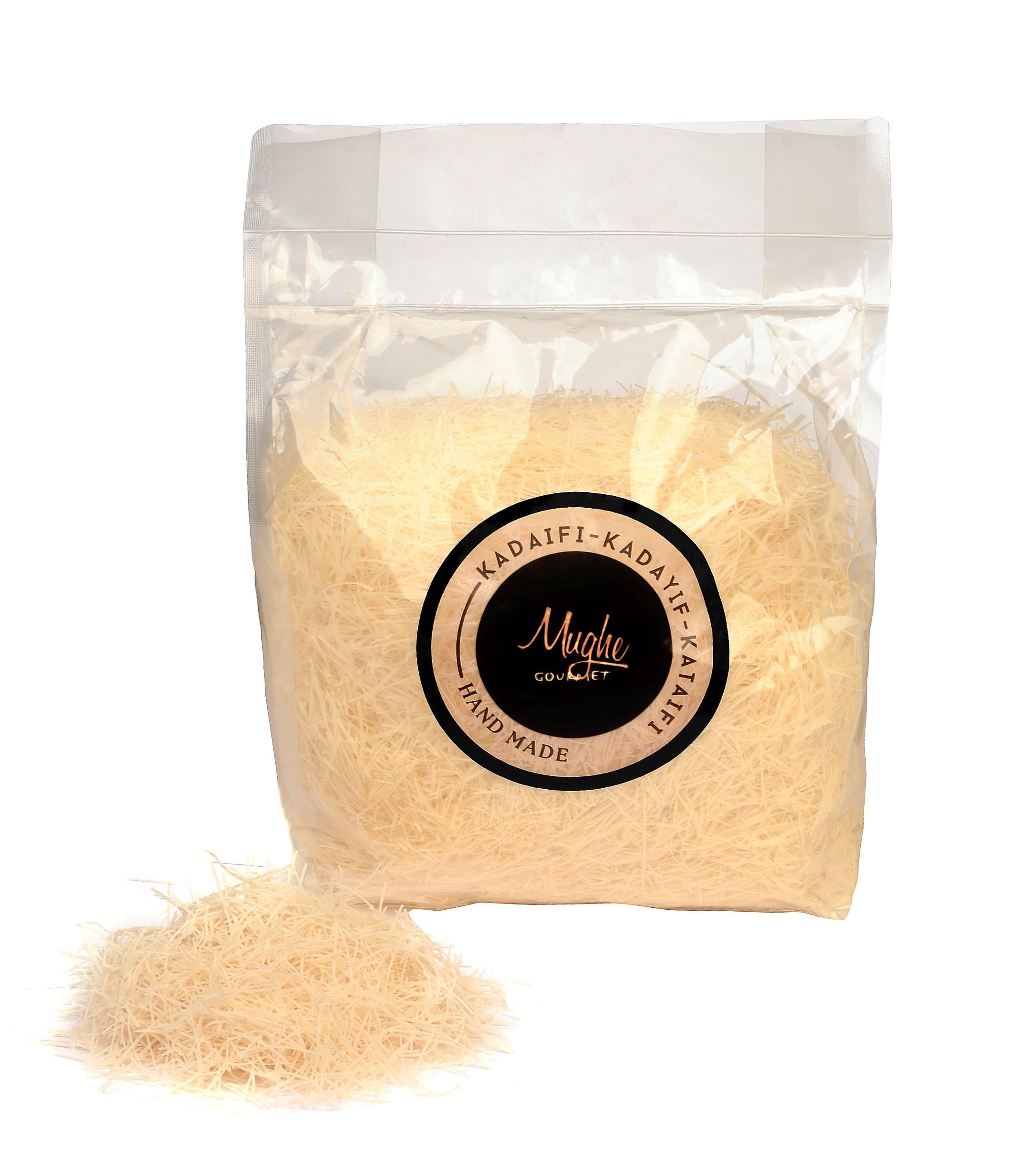 Mughe Gourmet Pâte Kataifi Séchée 400g, Ingrédient pour Baklava, Kunafa, Chocolat de Dubaï