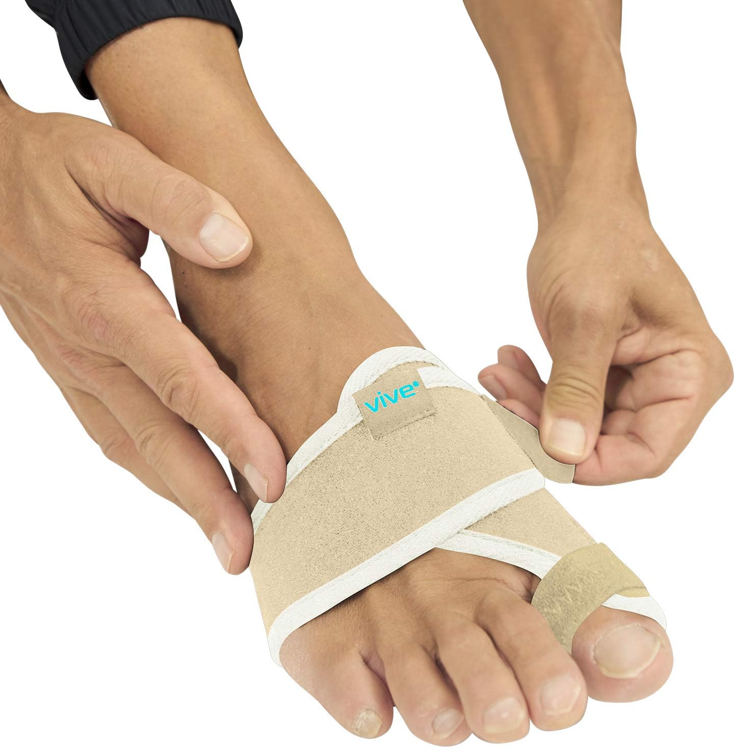 Vive Bunion Brace (Pair) Big Toe Corrector Straightener with Splint