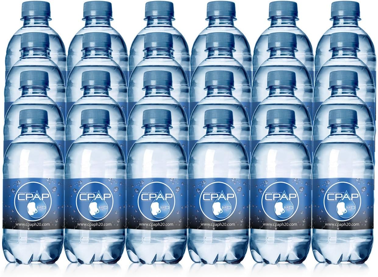 12oz CPAP H2O Premium Distilled Water (24 Bottle Case)