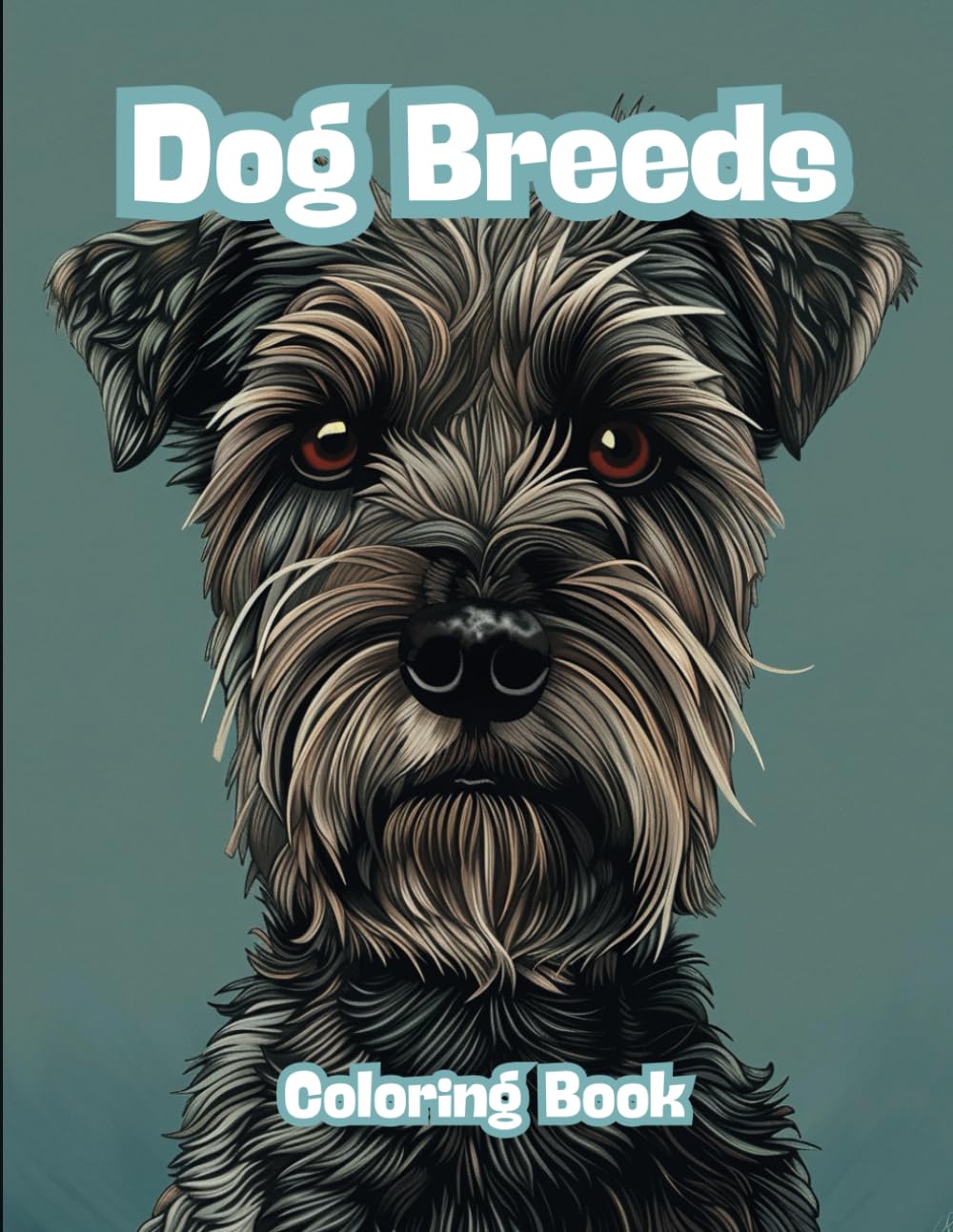 Dog Breeds Coloring Book : 50 Dog Coloring Pages ,For Dog Lovers of All Ages .