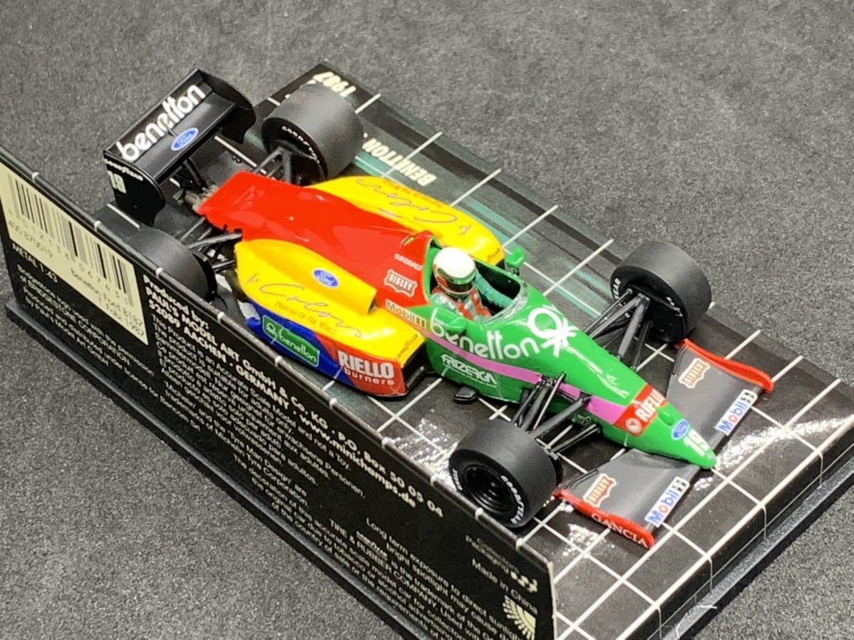 絶版 ミニチャンプス 1/43 ベネトン フォード B187 ファビ 1987 Amazon | PMA ミニチャンプス 1/43 ベネトン フォード B187 T.ファビ