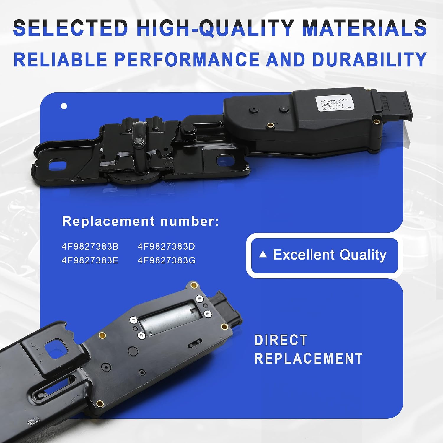 4F9827383G 4F9827383B Tailgate Trunk Latch Power Striker Plate Motor Lock Compatible with Audi A4 S4 Avant Quattro A6 Q5 Q7 RS6 RS4 Skoda 2005-2017