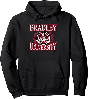 Bradley Braves Laurels Logo Officially Licensed Pullover Hoodie