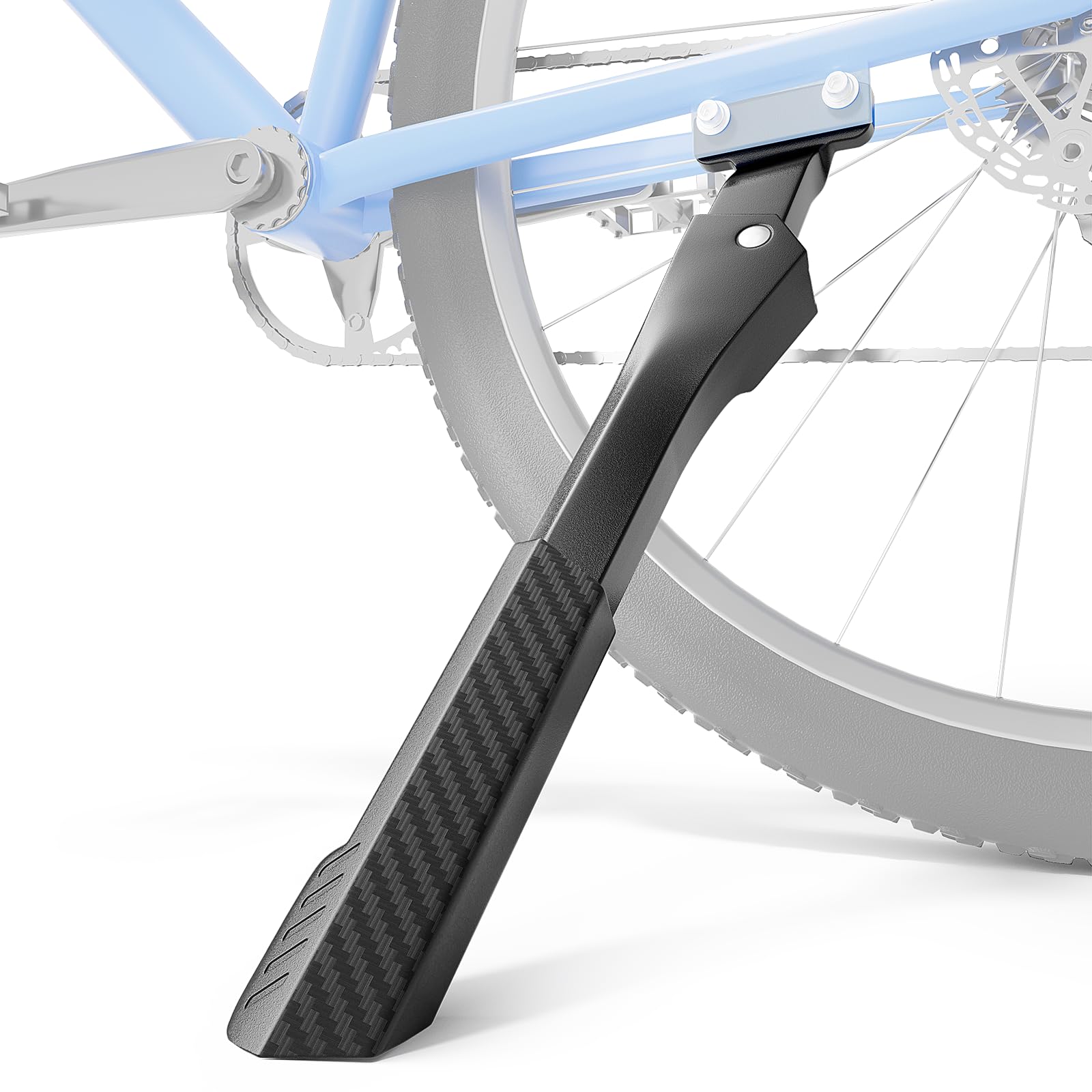 WATSABRO Fahrradständer E-Bike 24-29 Zoll, 40mm Lochabstand Ständer (80 KG) | Höhenverstellbarer Seitenständer, Stabiler Aluminium Fahrradständer für Mountainbike, Rennrad, Gravel Bike, MTB