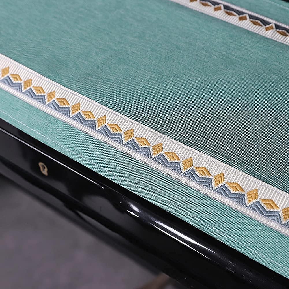 Upright Piano Cover Set Fashion Dustproofing Cover Electronic Piano Cover Upright Top Cover Piano Half Cover Keyboard Cover Chair Cover Fashionable Elegant Du(Double Chair Cover