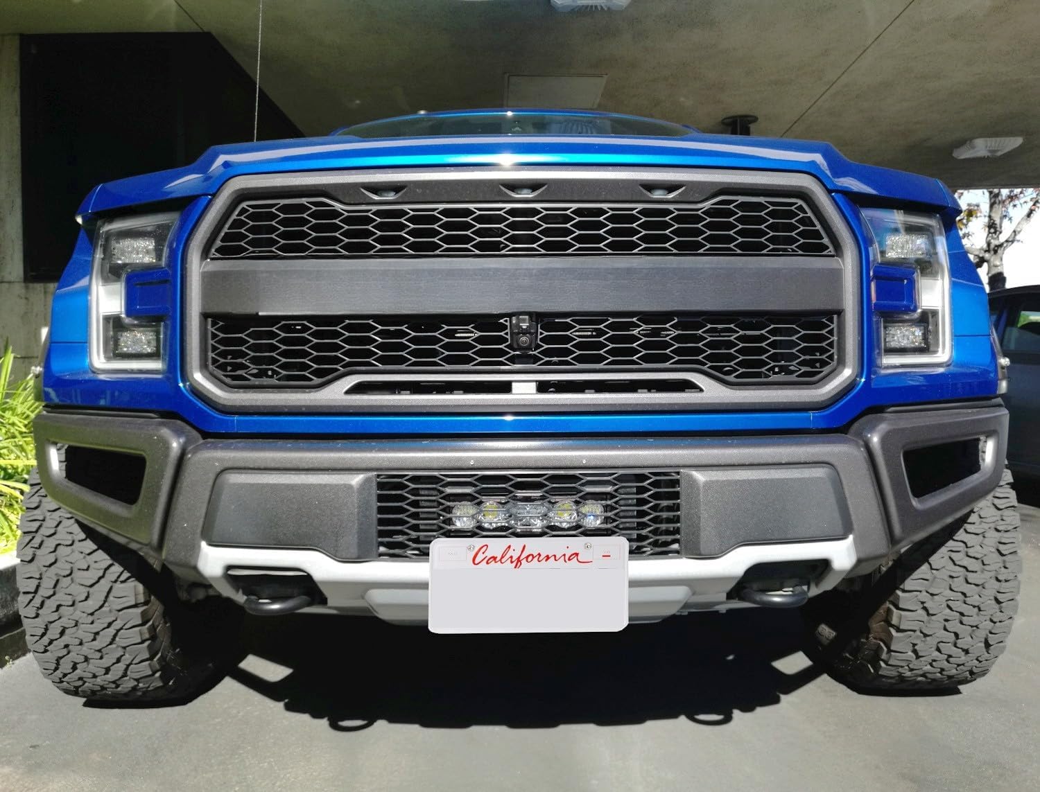 iJDMTOY Lower Grille Insert Mount License Plate Bracket Relocation Kit Compatible with 2010-2014 & 2017-2020 Ford Raptor