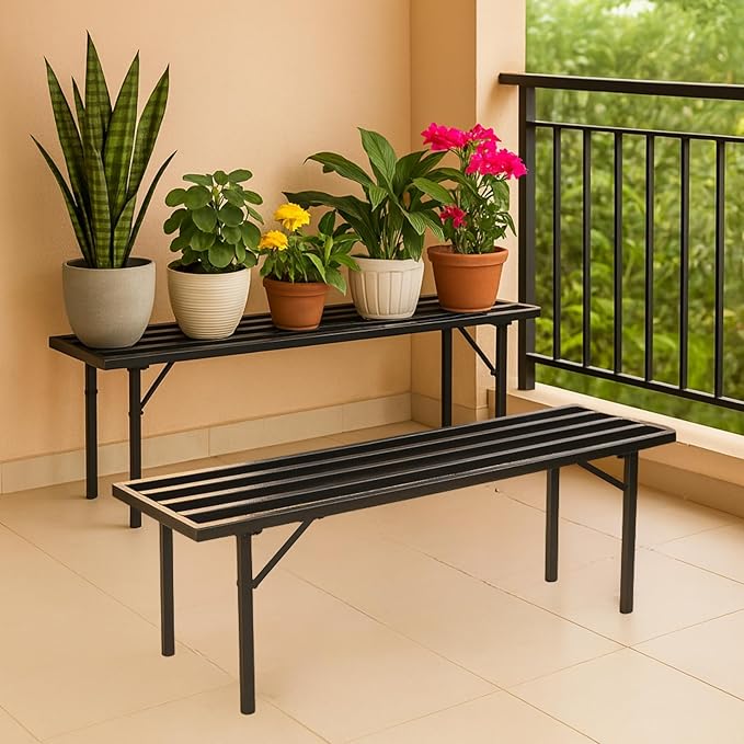 ecofynd Adam Jr 35 Inches Plant Stands for Outdoor Balcony