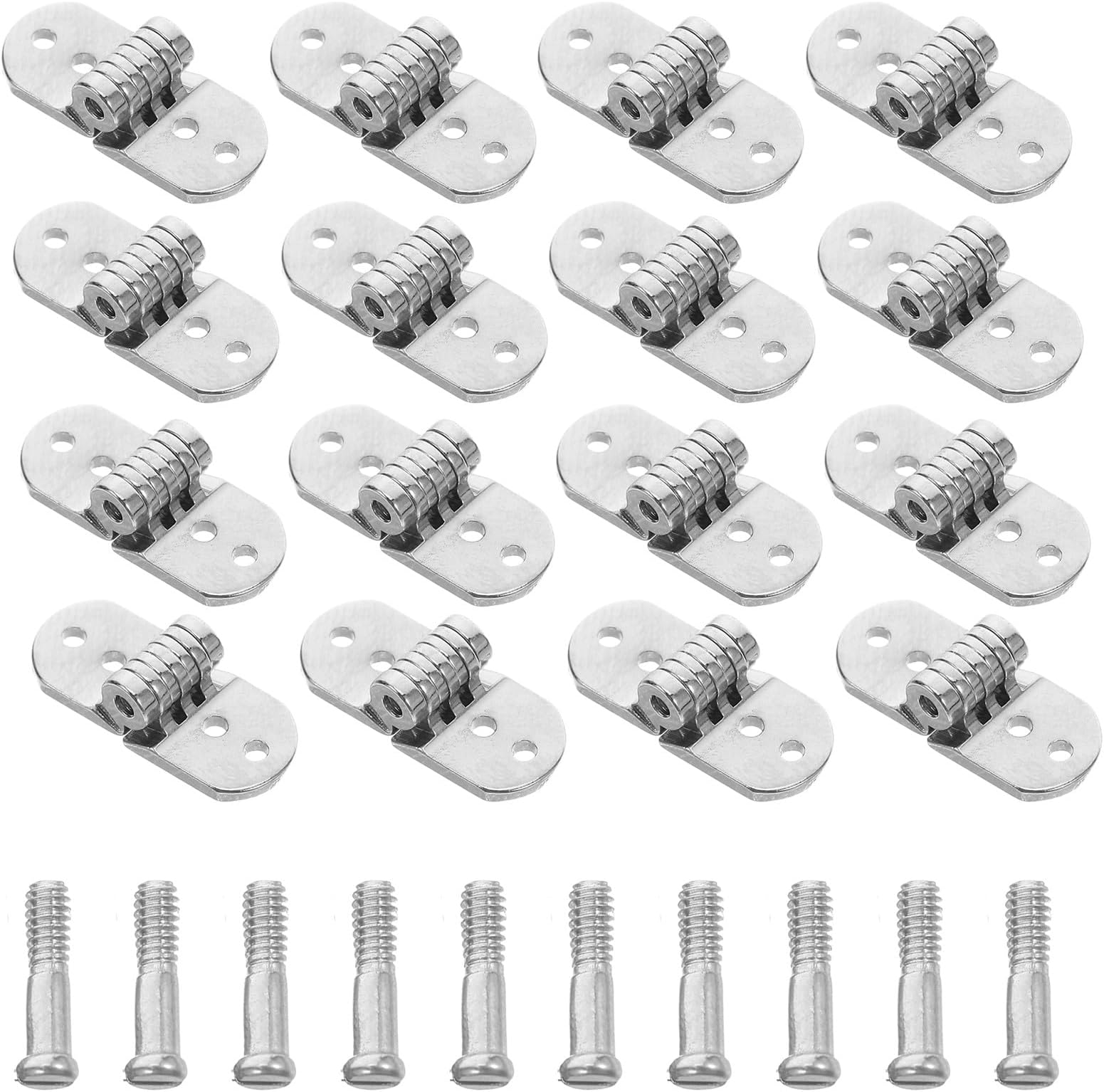 5 Sets 4.5Mm Eyeglass Hinge Repair Kit Metal Frame Hinge Replacement Parts for Sunglasses and Plastic Wooden Glasses Universal Spectacles Repair