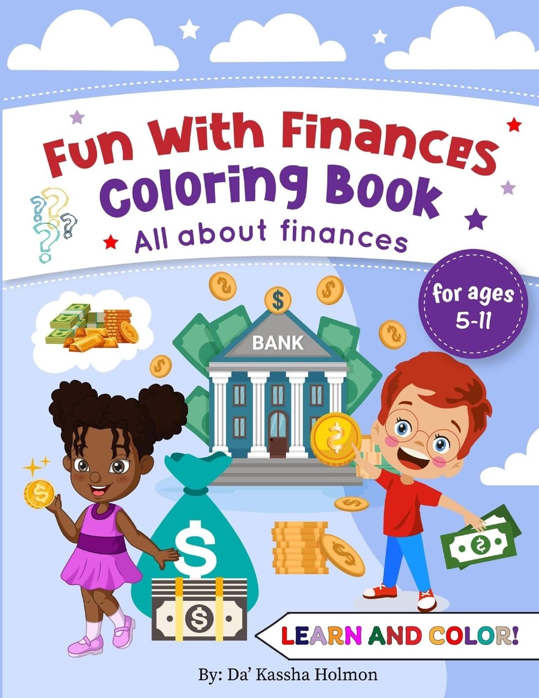 Livre de coloriage finances pour expliquer l importance de l épargne aux enfants