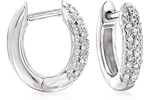 0.10 ct. t.w. Diamond Huggie Hoop Earrings: Sparkle in Simplicity