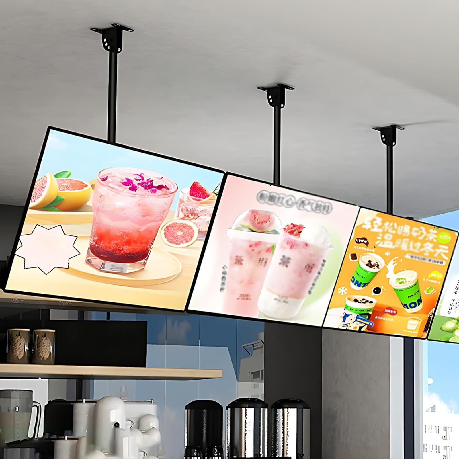 Tablero de Menú Retroiluminado LED Ultra Delgado con Marco Snap, Pantalla de Visualización Retroiluminada, Menú Digital para Restaurantes, Cartel Iluminado de Pared para Uso en Cafeterías