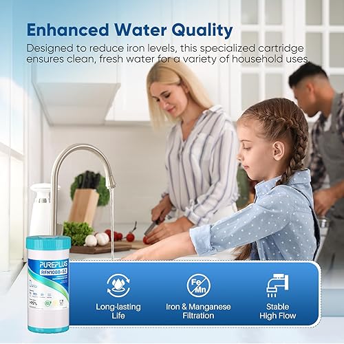 Miniatura 3 de PUREPLUS Cartucho de repuesto para filtro de agua RFN10BB-SZ de 10 x 4.5 pulgadas, para toda la casa, 1 paquete