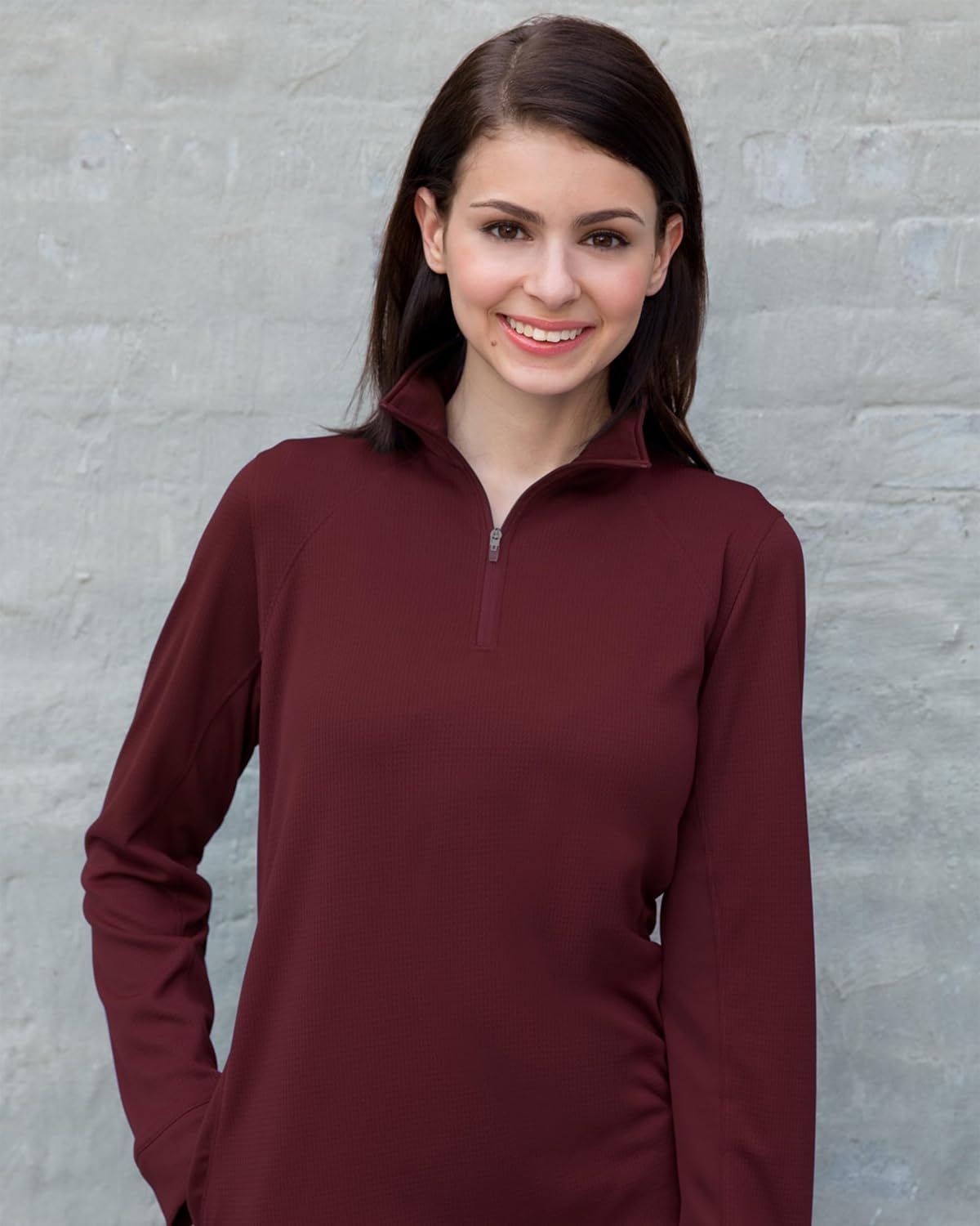 Vantage Apparel NCAA womens Women's Collegiate Micro Mesh Performance Team Color 1/4 Zip Pullover