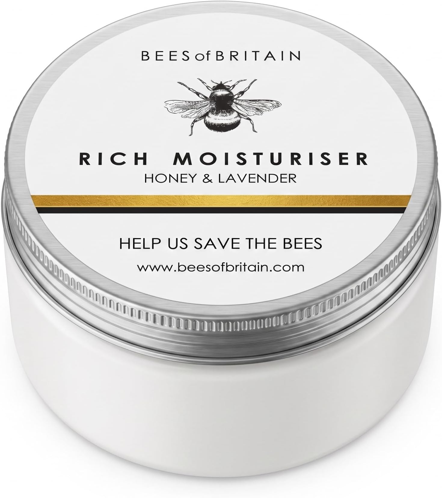 Daily Face Cream 100ml - Honey & Lavender | 99% natural daily face cream with wildflower honey, lavender and vitamin E. Lightweight pH 5.5 hydration. 100ml jar.