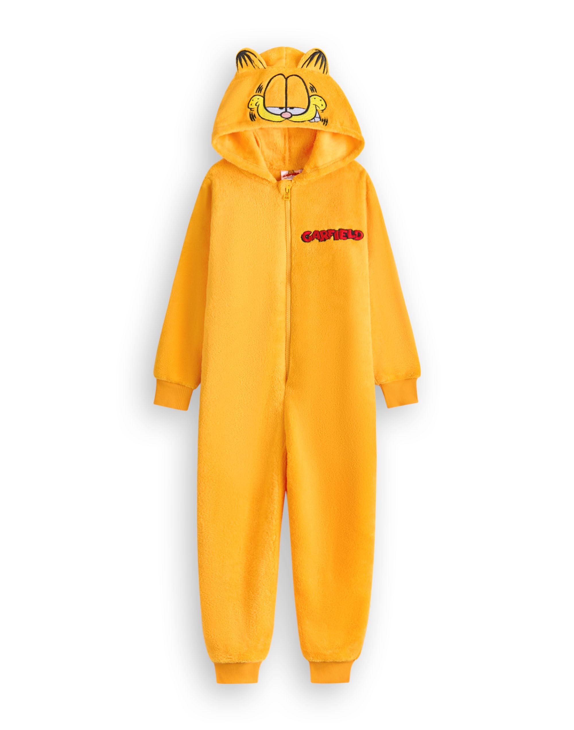 Vanilla Underground Unisex Orange Garfield Character Onesie - X-Large