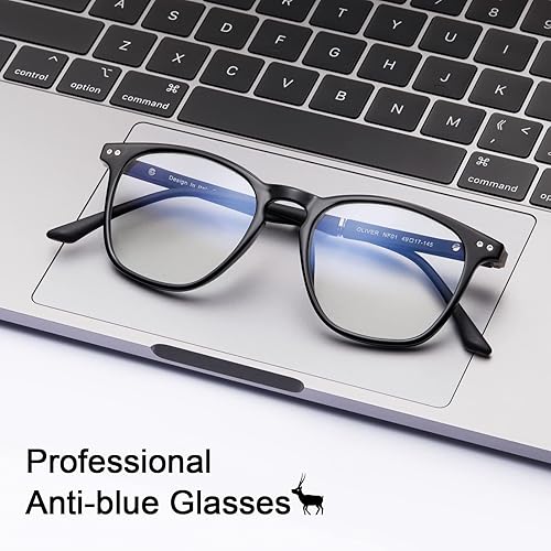 Miniatura 7 de CARFIA Lentes de bloqueo de luz azul  Anteojos antifatiga para juegos de computadora que evitan dolores de cabeza, marco de anteojos ligeros