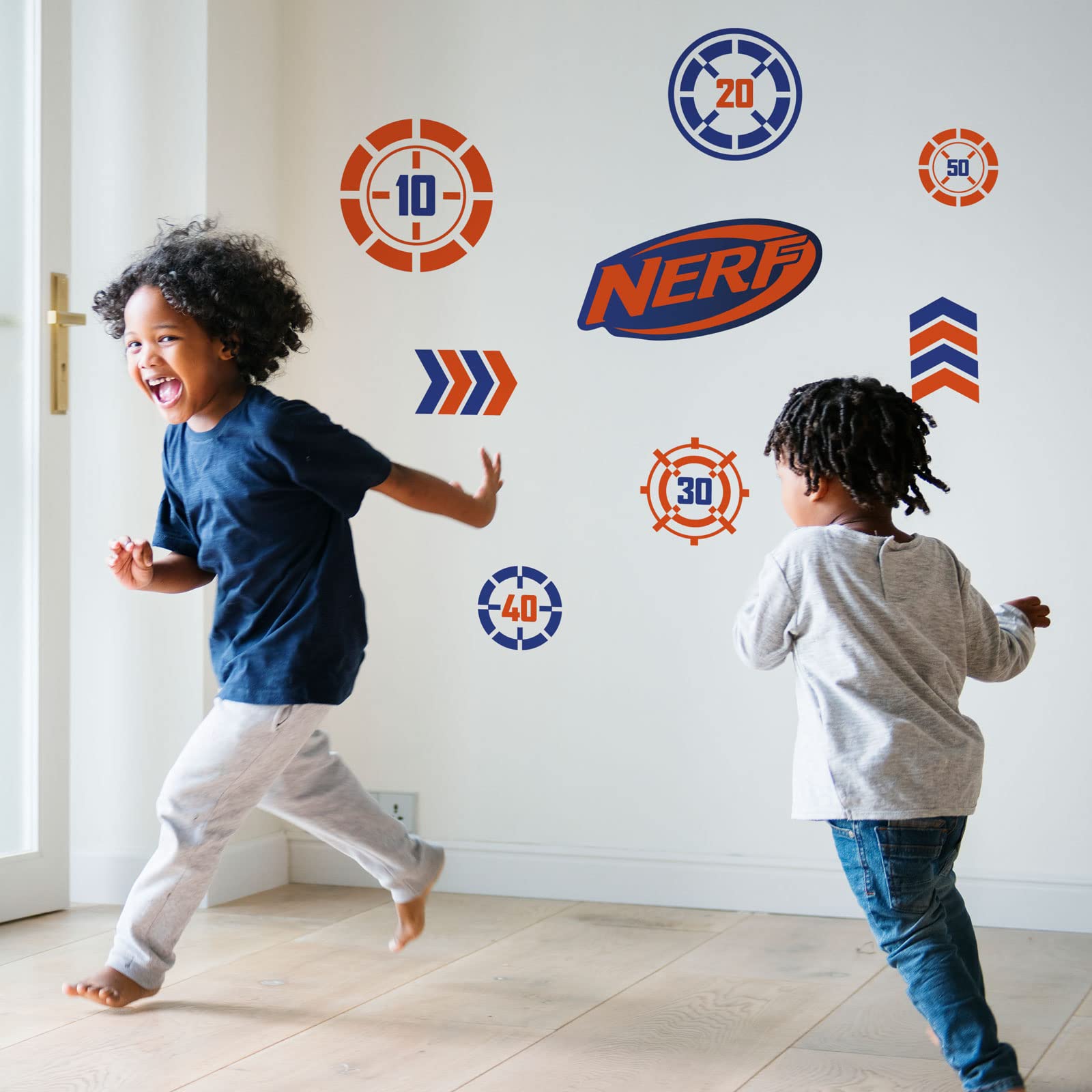 Stickerscape Nerf Targets Nerf Wall Stickers ( - Large Size) | Official Nerf Wall Decal, Nerf Wall Decor | Nerf Themed Bedroom | Easy To Apply, Cleanly Removable