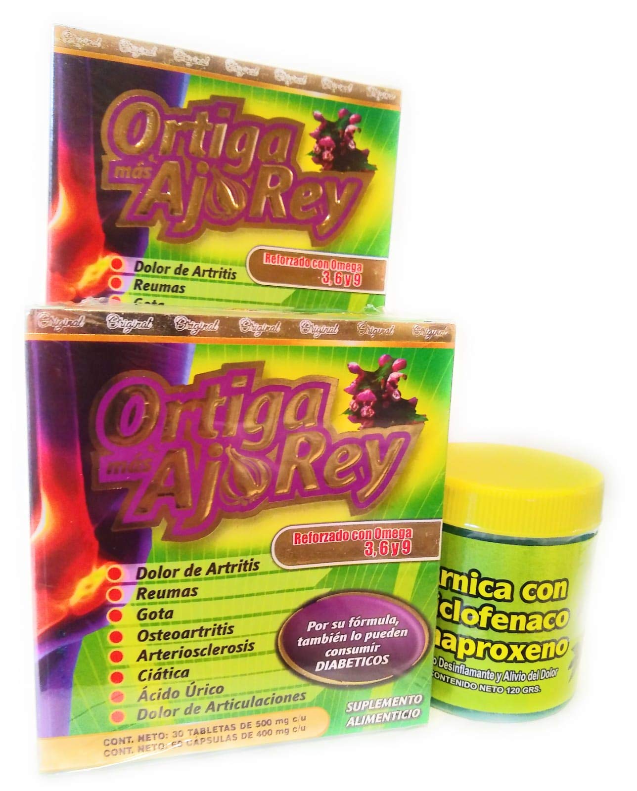 ortiga mas ajo rey with omega 3