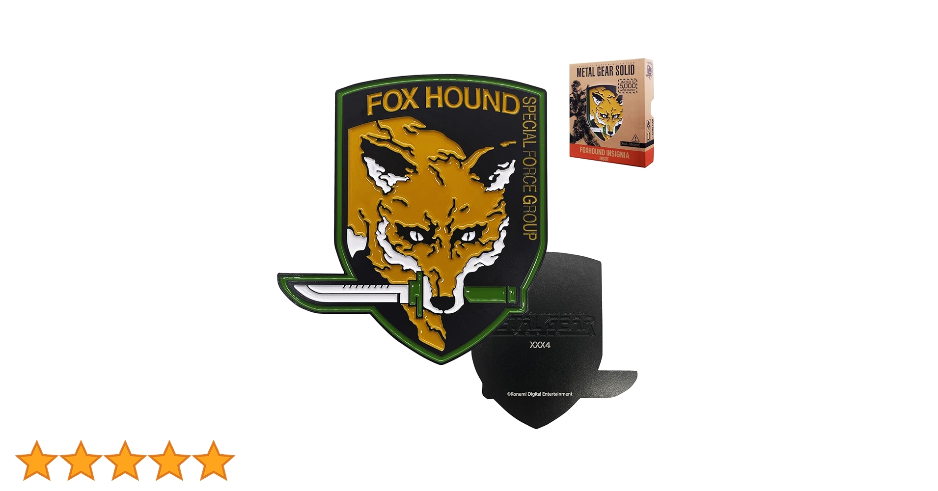 Metal Gear Solid Limited Edition Ingot | FOXHOUND Insignia