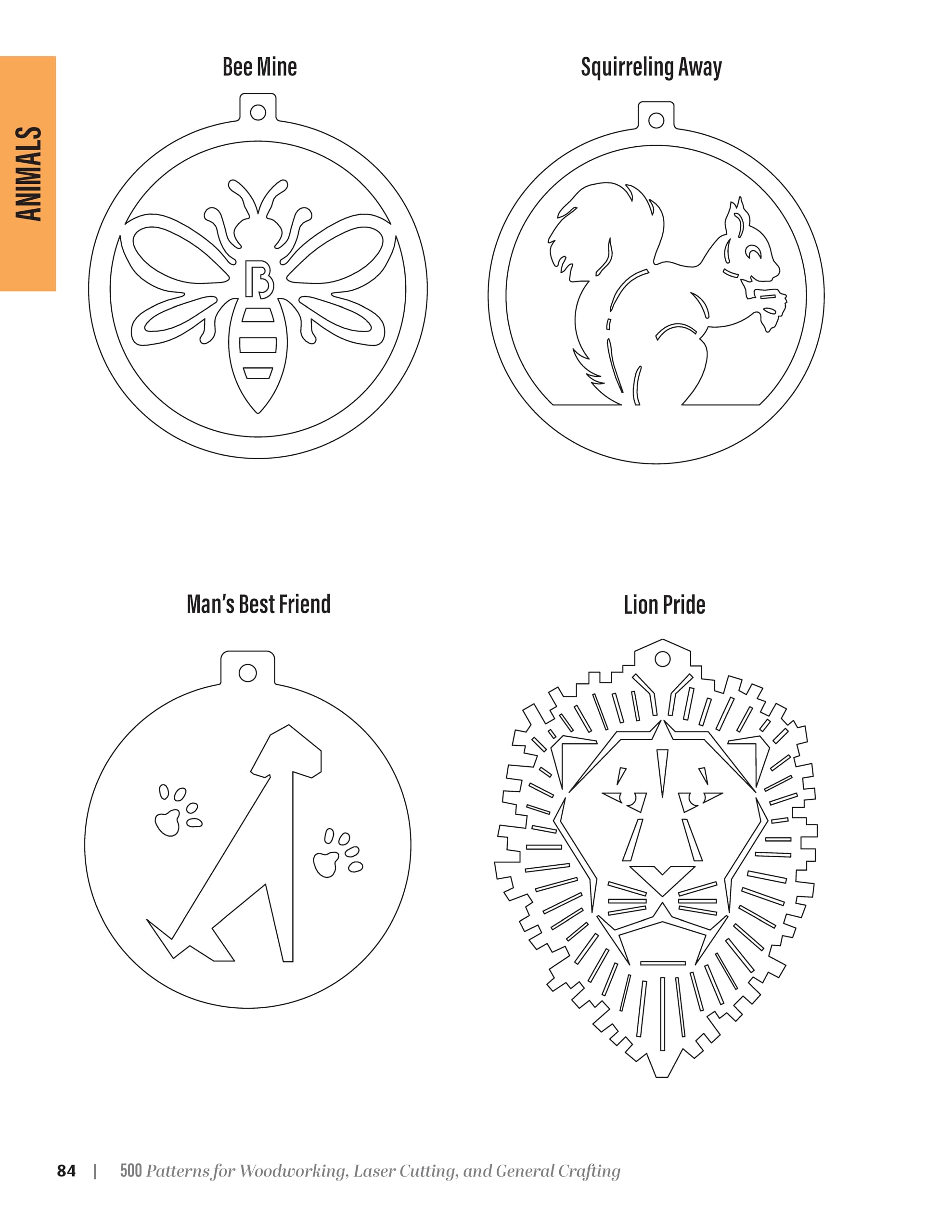 500 Scroll Saw Ornament Patterns: Easy, Full-size Plans