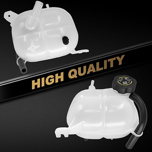 Miniatura 2 de PartsFlow Botella de tanque de expansión de desbordamiento de recuperación de refrigerante del radiador con tapa para 2006-2009 Pontiac Solstice
