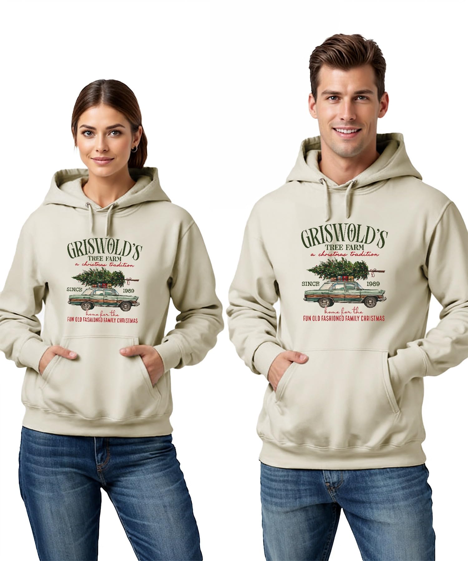 Griswold's Tree Farm Boże Narodzenie, piękny upominek, Clark Griswold bluza z kapturem uniseks