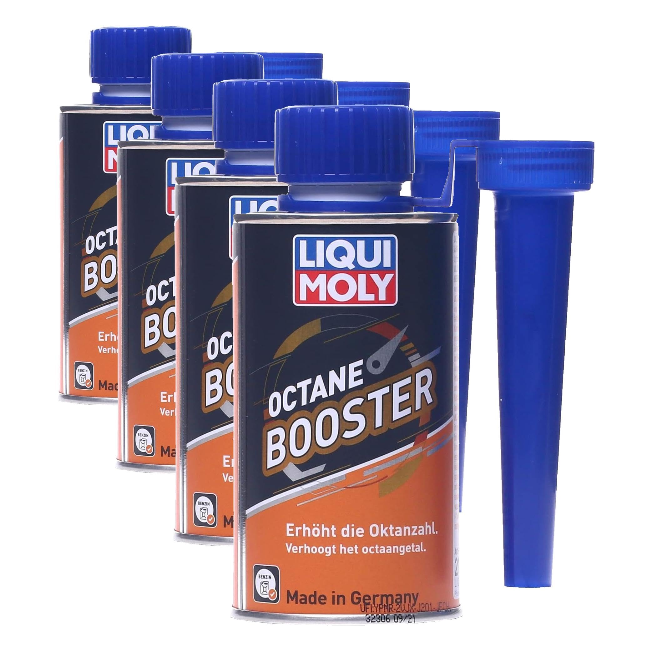 Liqui Moly Octane Booster 200 ml | Aditivo de Gasolina | Número de Referencia: 21280 (Paquete de 4)