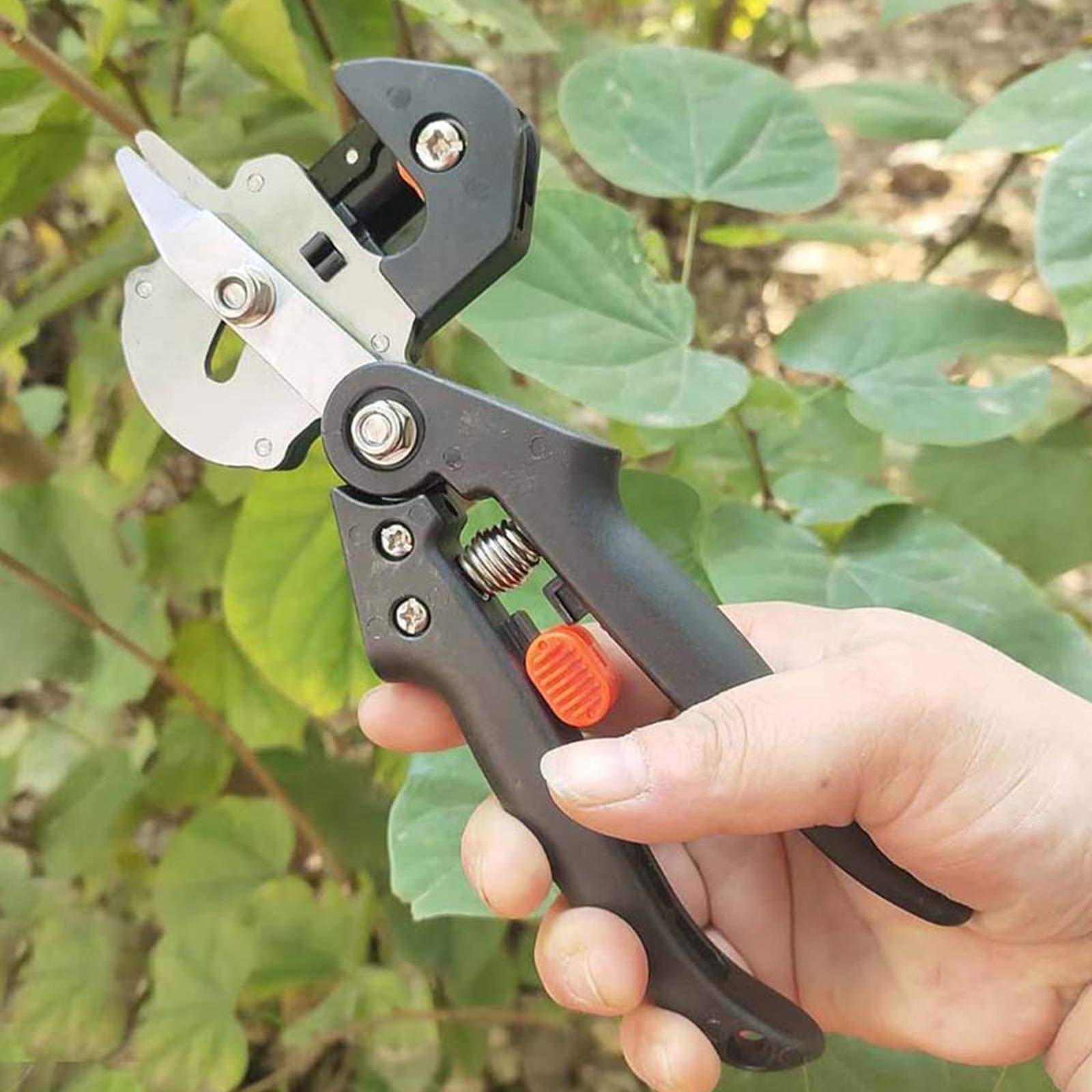 Strumenti di innesto professionale, 2 in 1 strumento di potatura del giardino innestato, pruner di innesto da giardino con 2 lame sostituibili, taglio di taglio a forbici di taglio