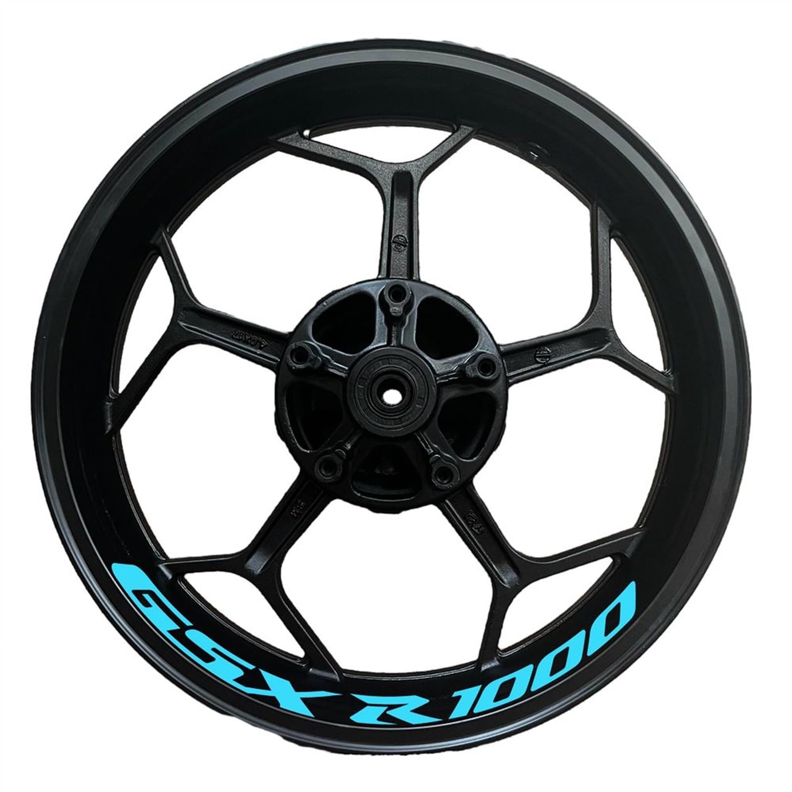Applique for GSXR1000/R/1000R/S for S&uzuki Motorcycle Rim Decals for Gsx-r 1000 S Wheel Hub for Gsxr1000/R1000 Reflective Stickers(4)