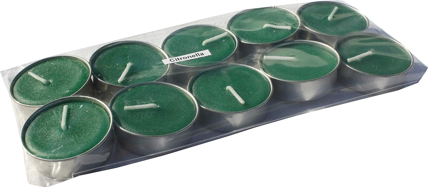 Full Funk Pack of 10 Hand Molded Scented Thai Fragrance Candles, Citronella