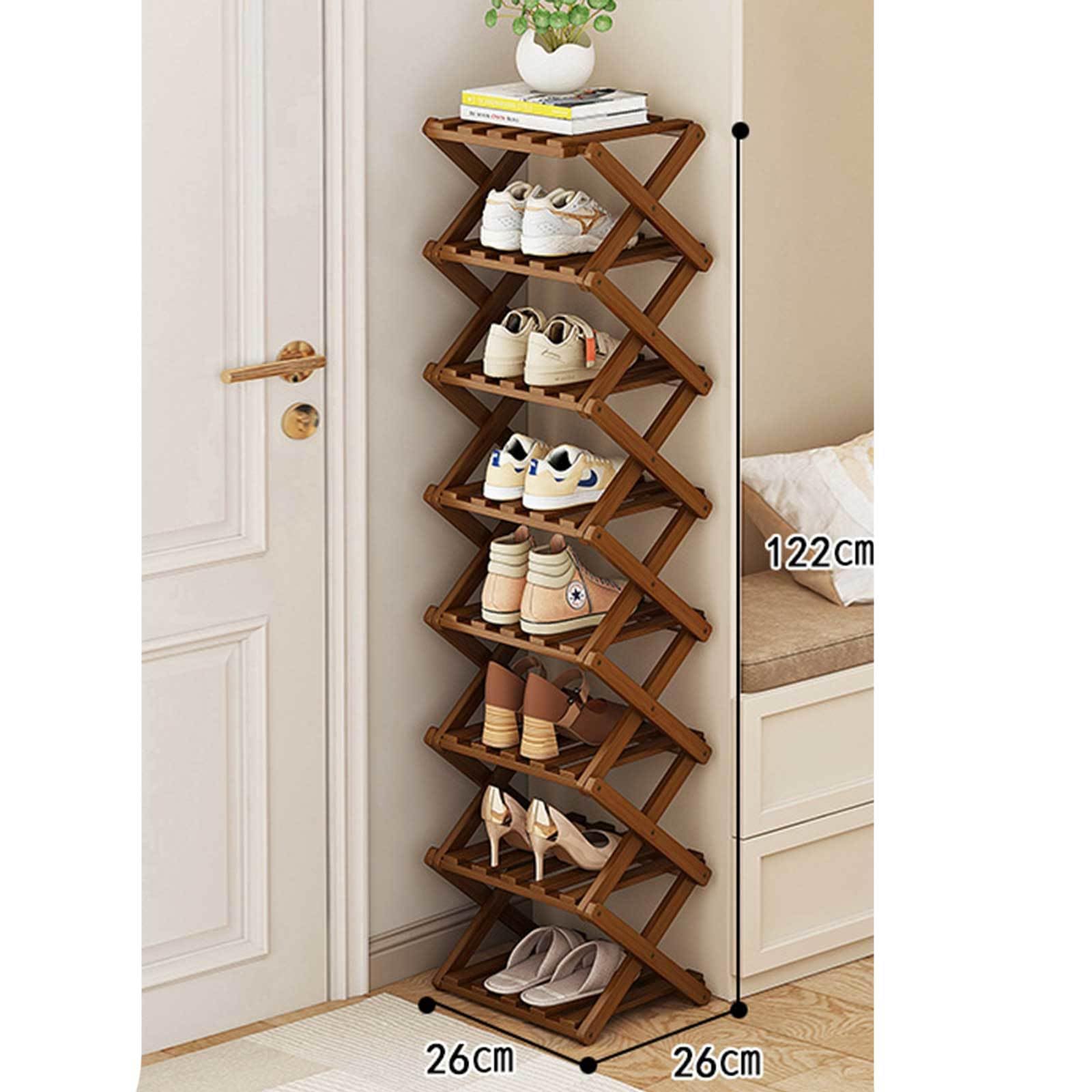 Amazon.com: YEDECOR Bamboo Free Standing Shoe Rack for Entryway