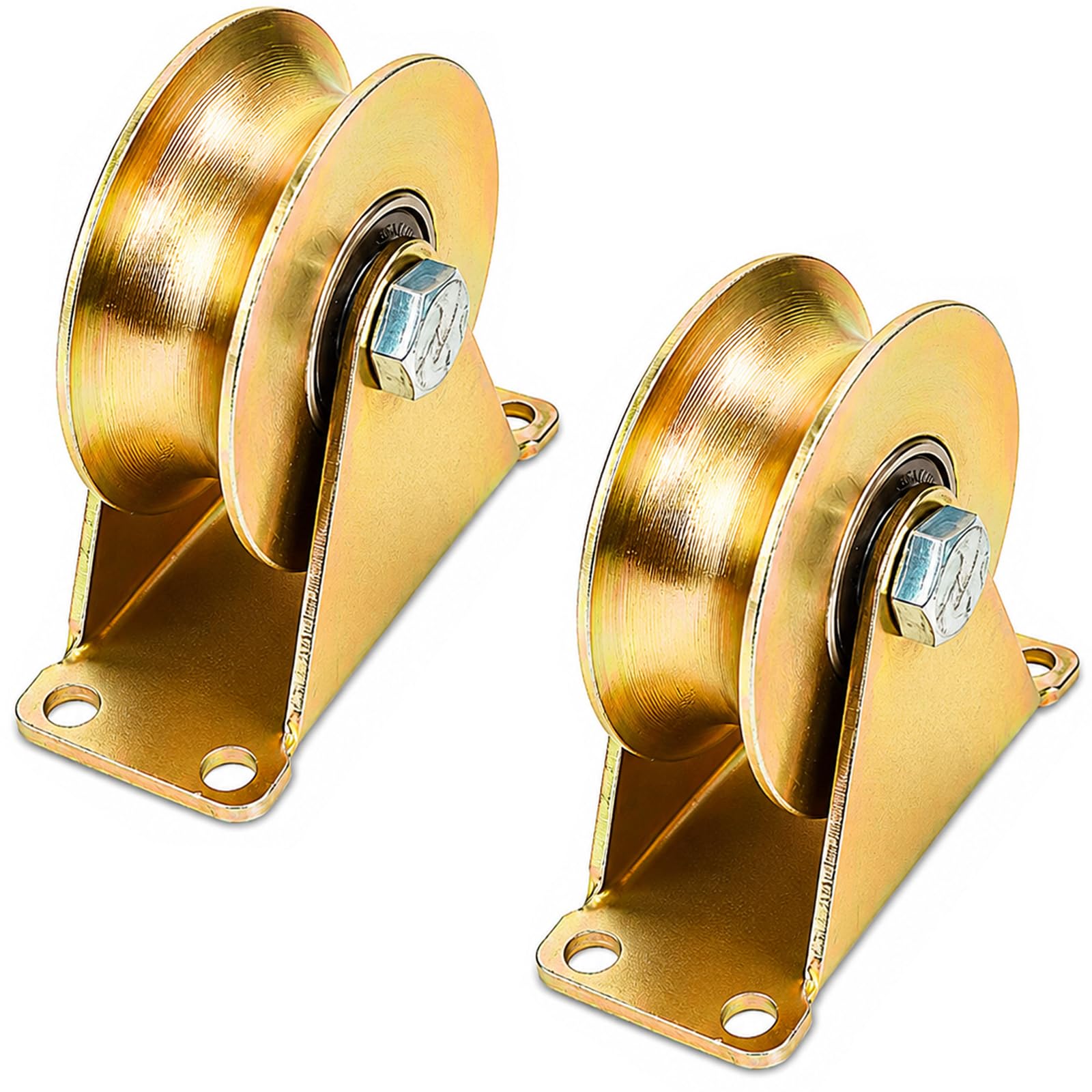 Lyplus Heavy Duty 3-Inch V-Groove Caster Wheels - Load Capacity 1105 Lbs,Smooth Rolling with Double Bearings for Industrial Machines, Sliding Gates, and Wire Rope Rails (2 Pack) — Amazon image 11