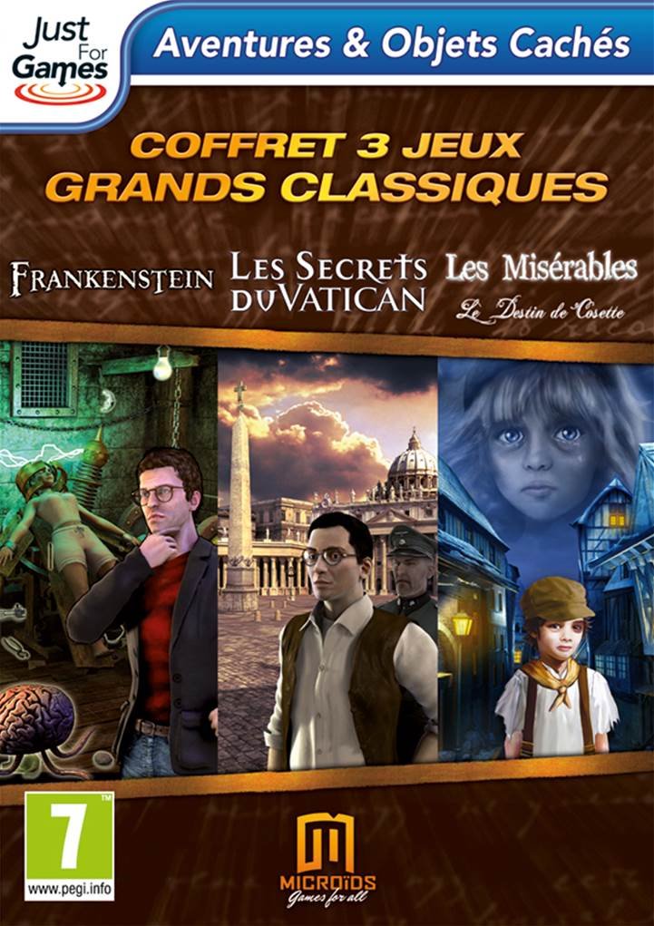 Triple Pack Grands Classiques - Secrets du Vatican + Les Miserables + Frankenstein [video game]