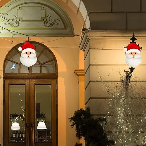 Miniatura 4 de Linda cubierta de luz de porche de Navidad, decoración al aire libre, cubierta de luz flexible para luz de porche y luces de garaje (Papá Noel, 2