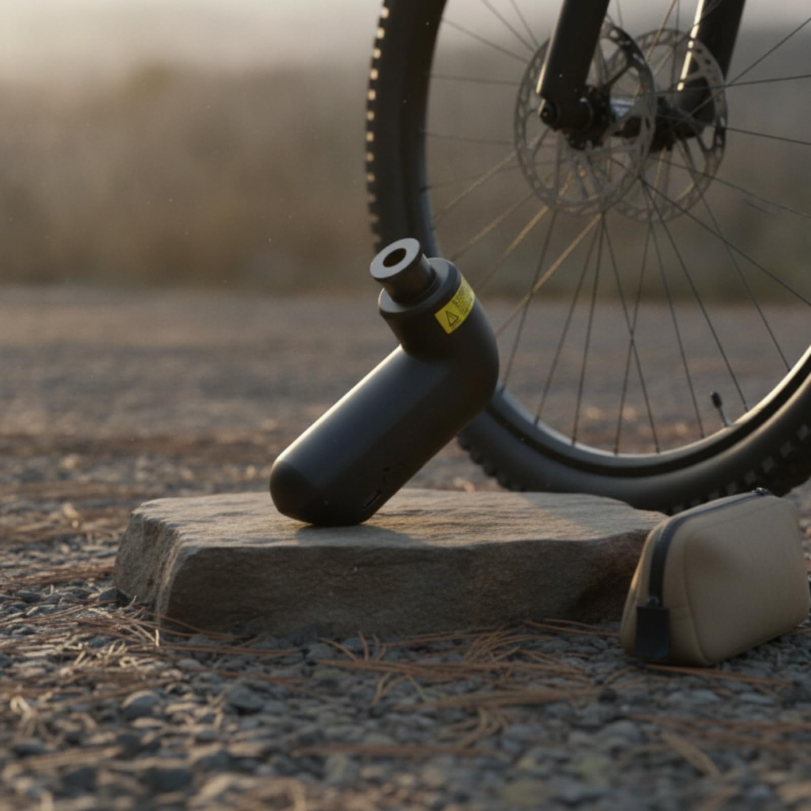 Amagogo Pompe à Air Vélo Mini Pompe Gonfleur Compresseur Compacte et Légère avec Moteur Intégré 100 Psi Tête Compatible Presta et Batterie 300 Mah USB C