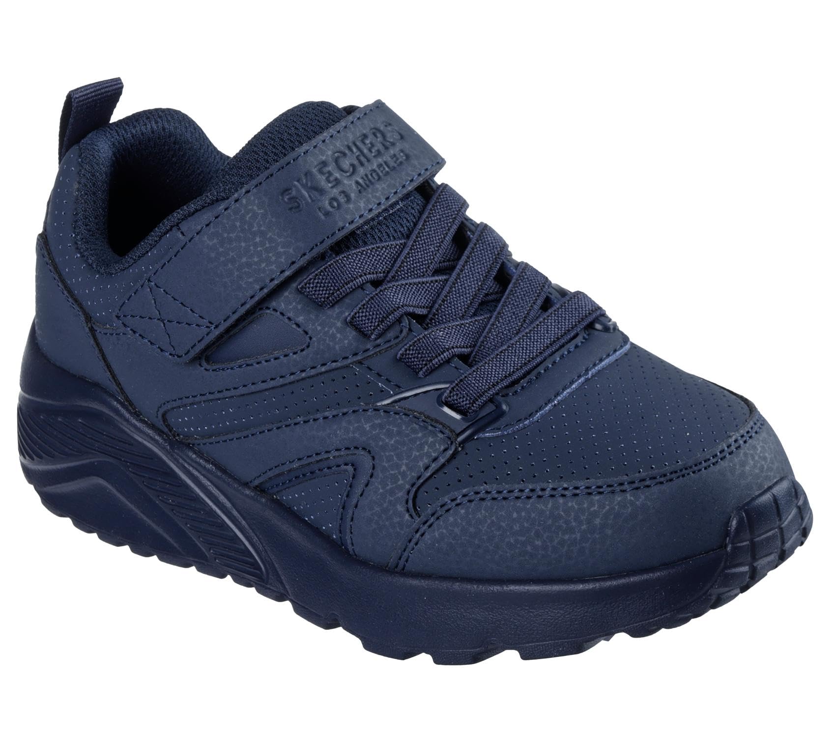 Skechers Boy's Uno Lite Echo Surge Sneakers, Navy Synthetic/Navy Trim, 9.5 UK Child
