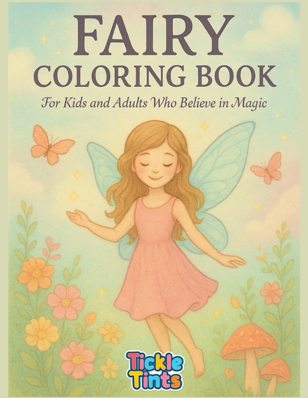 Fairy Coloring Book: 50 Magical Pages to Color for Kids and Adults Who Believe in Magic: Whimsical Fantasy Scenes with Fairies, Flowers and ... (Colorful Moments Series: For Kids & Adults)
