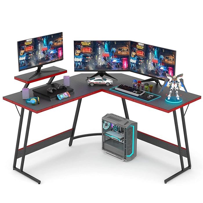 Buy Devoko L Shaped Gaming Desk 51 Inch Computer Corner Table Home
