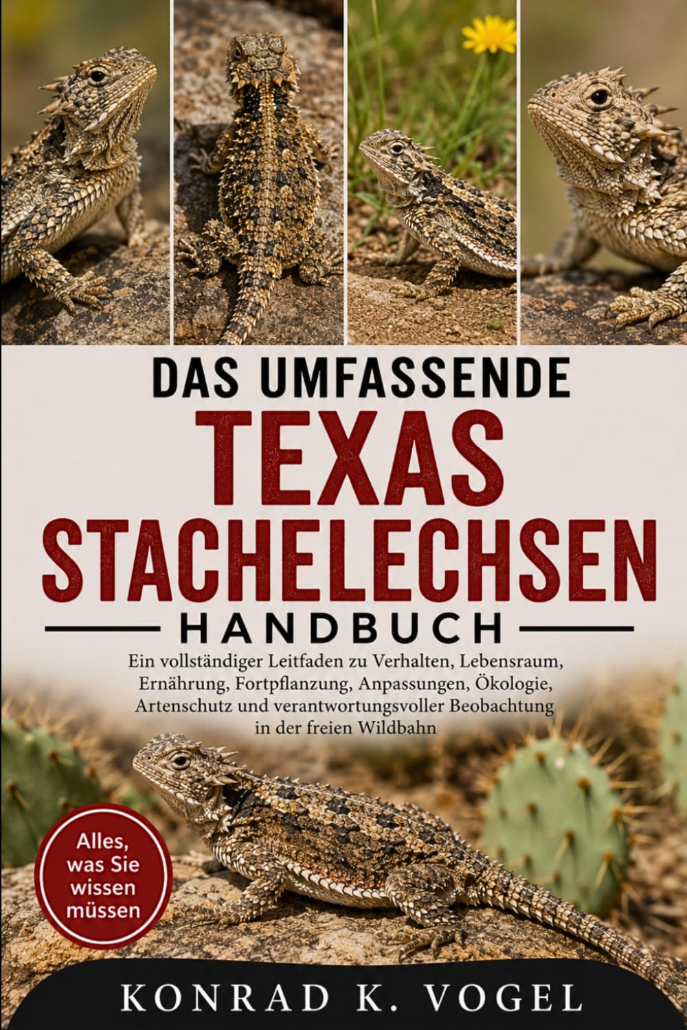 DAS UMFASSENDE TEXAS-STACHELECHSEN-HANDBUCH: Ein vollständiger Leitfaden zu Verhalten, Lebensraum, Ernährung, Fortpflanzung, Anpassungen, Ökologie, ... Beobachtung in der freien Wildbahn