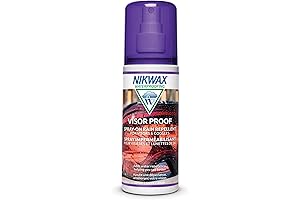 Nikwax Visor Proof Spray, Enhances Clear Vision on Motorcycle Visors while Waterproofing