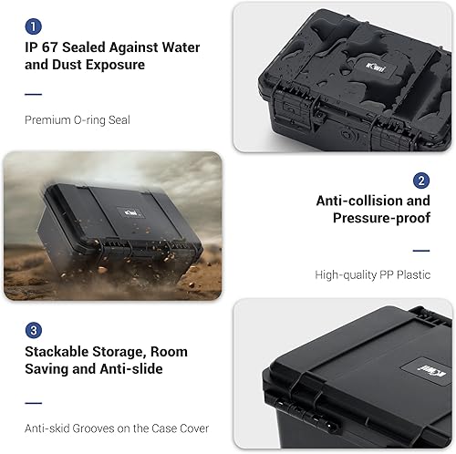 Miniatura 7 de KIWIFOTOS Organizador de baterías C con 15 ranuras para almacenamiento, resistente al agua, IP67, impermeable, celda C, LR14, pilas alcalinas,