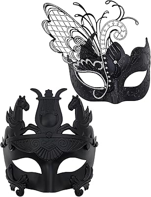 Ubauta Various Venetian Couple Masks For Masquerade/Party/Ball Prom/Mardi Gras/Wedding/Wall Decoration