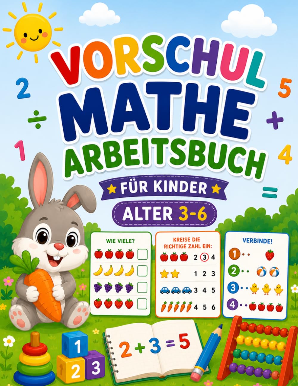 VORSCHUL MATHE ARBEITSBUCH: Arbeitsbuch für kinder