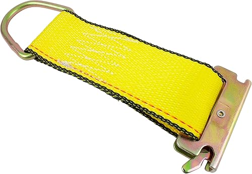 Miniatura 4 de Mytee Products Kit de amarre E-Track de 22 piezas, 6 rieles galvanizados horizontales de 5 pies, 8 anillos D, 8 amarres de cuerda, accesorios