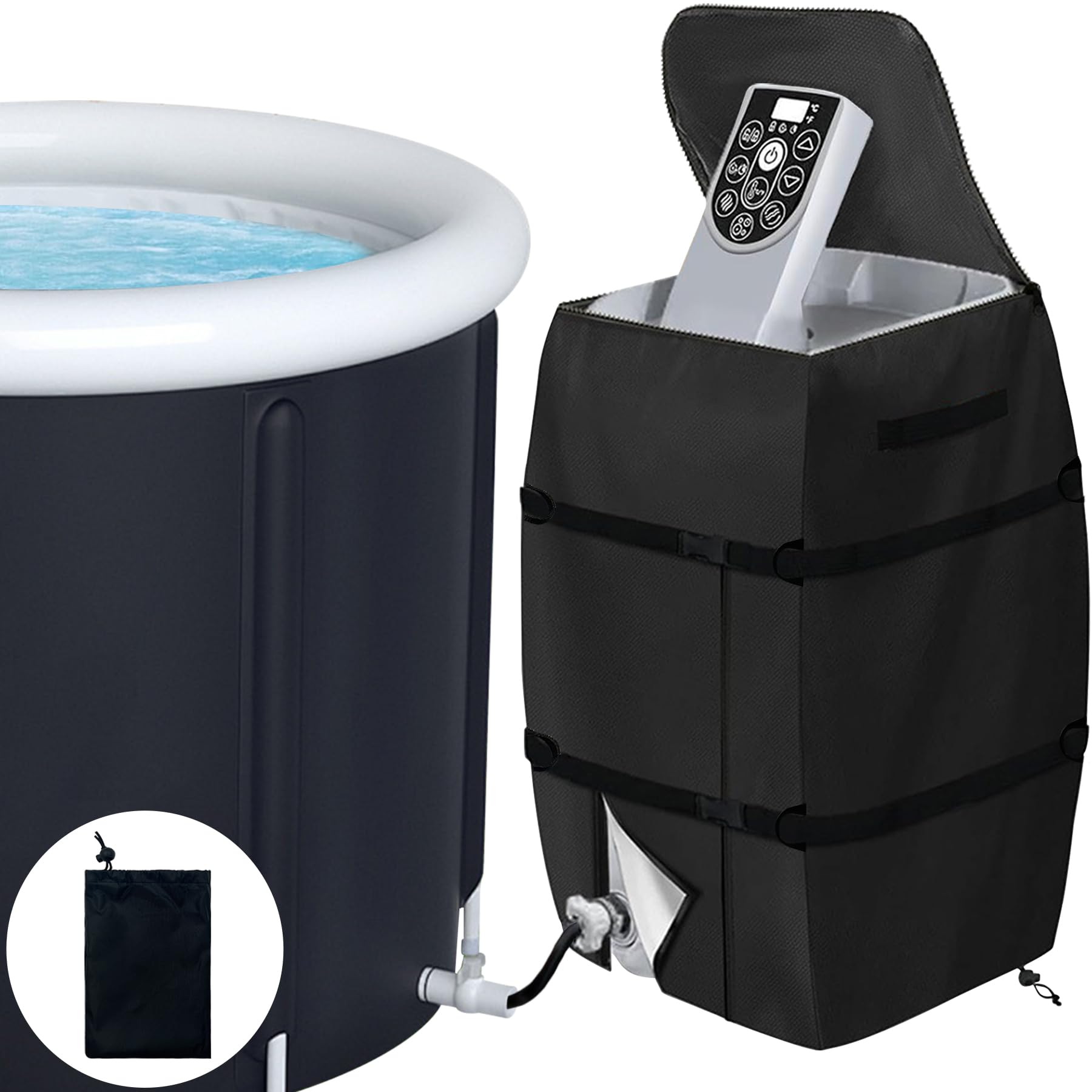 Heavy Duty Waterproof Hot Tub Pump Cover Fits Many Brands - 1