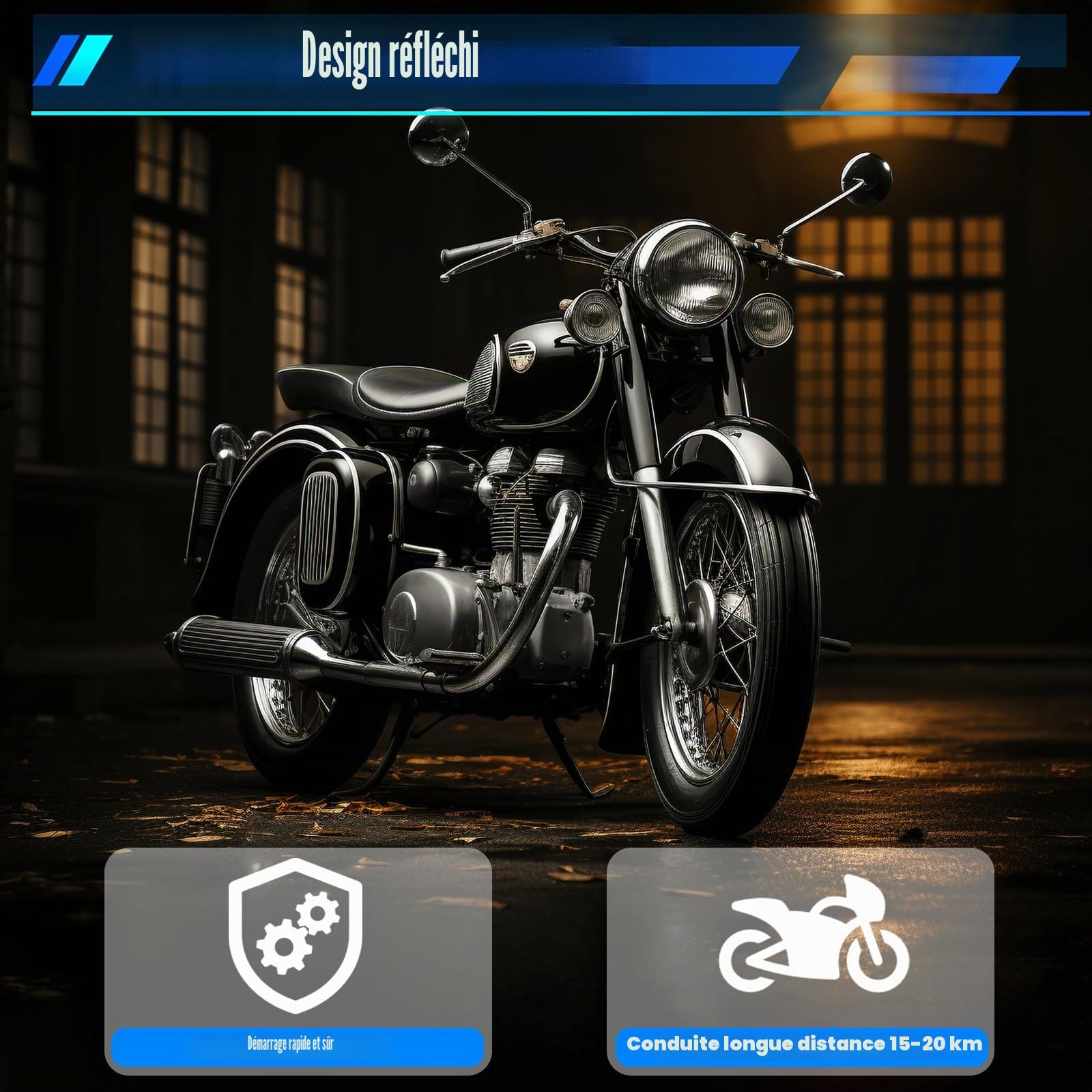 Moteur Dirtbike 49 cc, moteur 2 temps 3,5 ps Pocket Bike, Mini ATV Quad avec carburateur de transmission, moteur en aluminium, pour mini vélos de route, VTT ou scooters