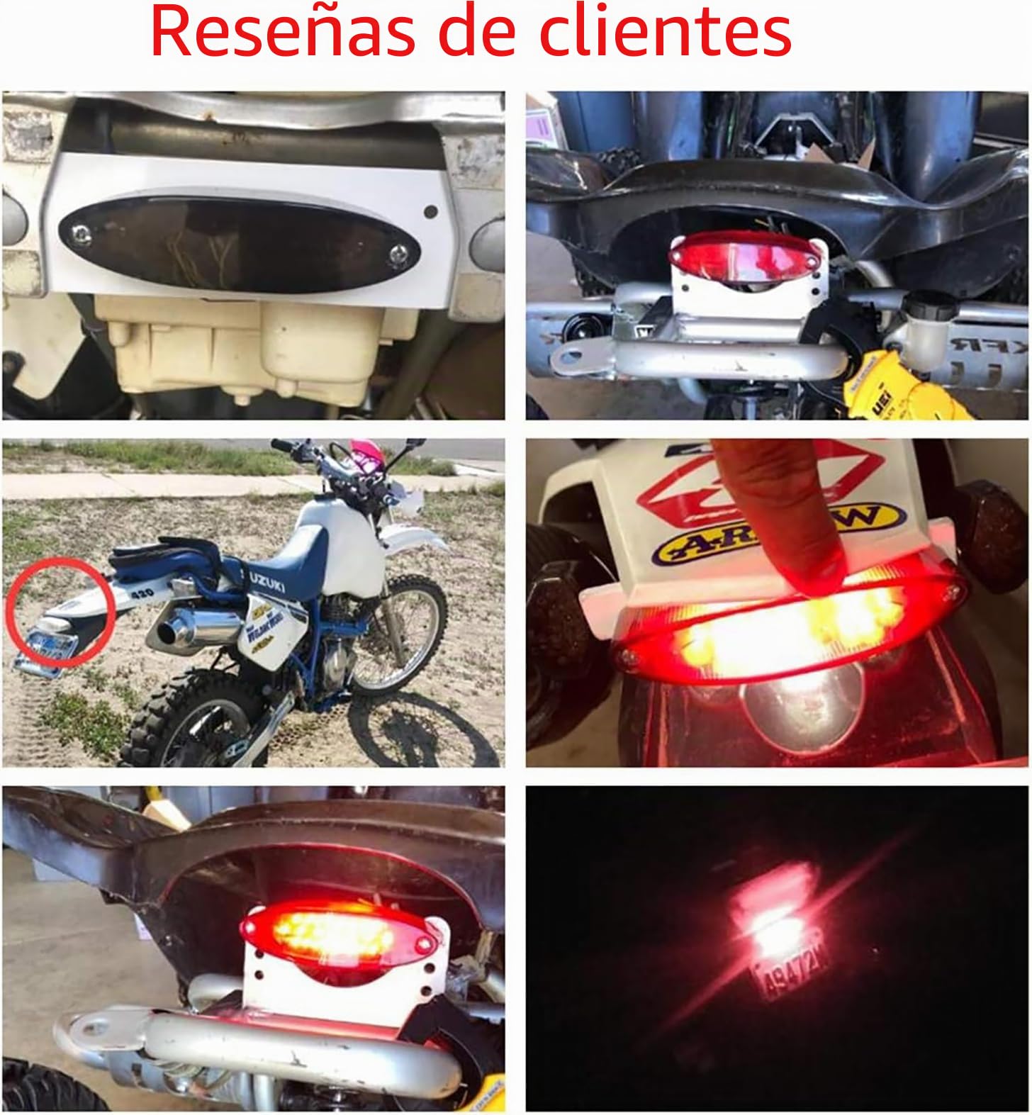 28 LED Motocicleta ATV freno cola parada luz de matrícula para ATV LTZ King Quad Runner Dr DRZ 650 400